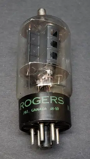 ROGERS 25DQ6 Pentode Beam Power Tube / Vacuum Tube / Radio Tube, View more
