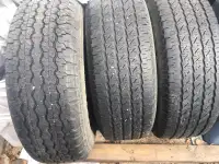 Michelin 245/70R16 set of 4 , M+S, on rims