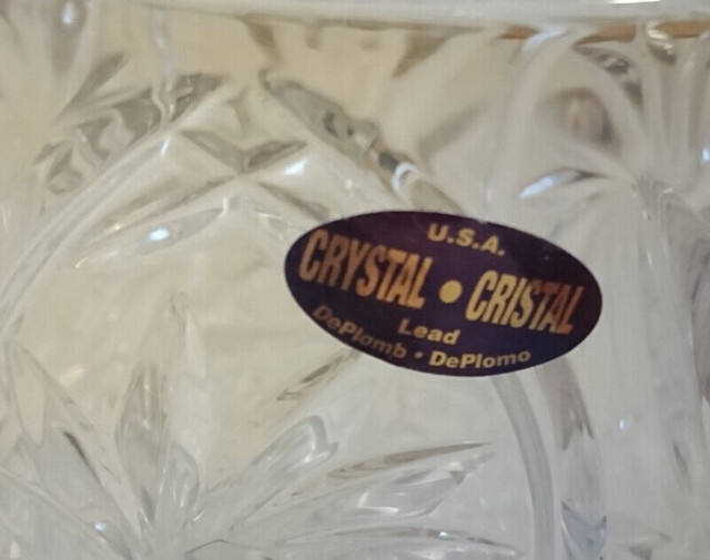 Vintage St George Crystal Tuscany Classic Mini Biscuit Barrel in Arts & Collectibles in Oshawa / Durham Region - Image 3