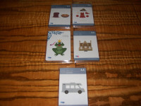Lot of 5 QuicKutz Die Cutting stamps 4"x4" All New Never Used