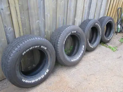 The tires are older but very soft and pliable, with no signs of cracking. Came off a show car that w...