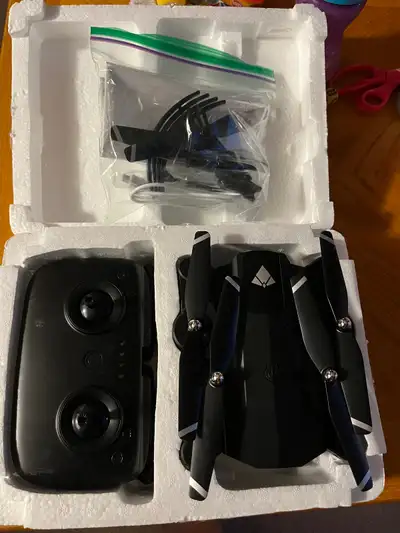Barely used drone. Used maybe twice. In mint condition. Extra propellers and charger.