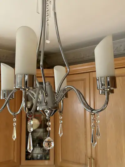 Modern Chrome 5-Light Chandelier, View more