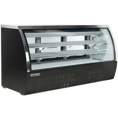 Commercial Curved Glass 79" Refrigerated Deli Case, View more