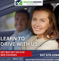 MTO Approved Driving School (Mississauga) 647-679-2294