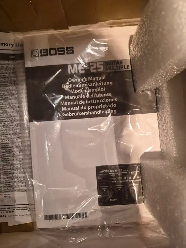 Boss ME25 multi effects pedal595521299893473282
