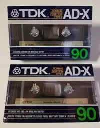 TDK AD-X CASSETTE TAPES 