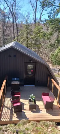 Loft for rent near Parry Sound with private Georgian Bay beach