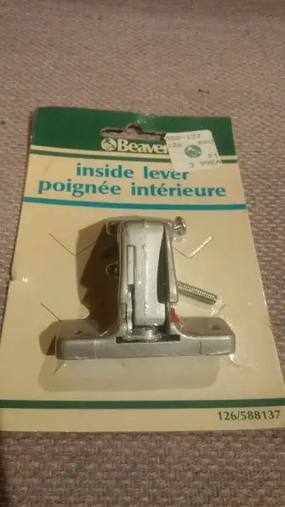 Inside Window Lever - Silver - New, View more