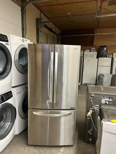 LG Branded French Doors Style Fridge Perfect for a family of 5 Frost Free System Energy Star Rated V...
