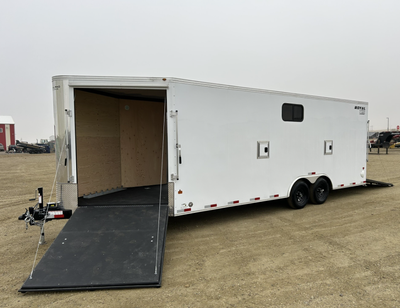 2026 Royal LARSM 8'6" x 22' + V-Nose Toy Hauler Trailer *FLAMAN TRAILERS* CALL OR TEXT 306-778-3338...