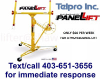 Telpro PanelLift Drywall Lift For Rent $60/wk TEXT: 403-651-3656