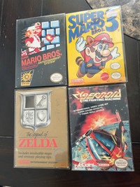Nintendo nes games complete zelda box only