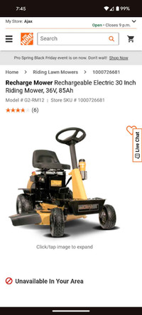 The Recharge Mower Electric tractor 