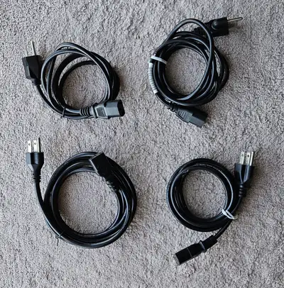 BRAND NEW COMPUTER POWER CABLE (4 QTY), View more