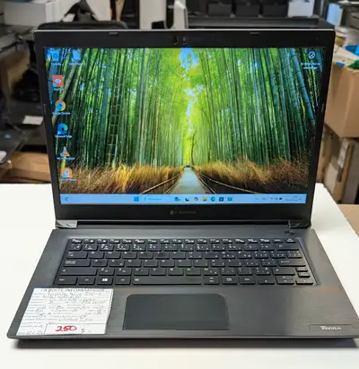 Ordinateur portable Toshiba de 14 pouces Processeur : Intel i5-8350U 1,7 Ghz Carte vidéo : Intel UHD...