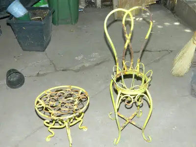 Outdoor chair and table, View more