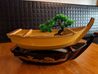 Japanese wooden sashimi sushi boats