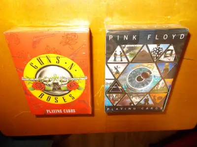 GUNS N ROSES & PINK FLOYD Playing Cards New In Box, View more