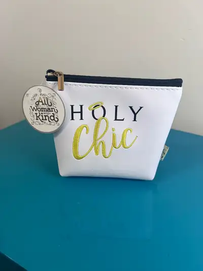 NEW All Woman Kind “Holy Chic” Cosmetic Bag, View more