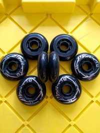 Hockey rollerblade Inline skate black wheels 76 mm – 85a