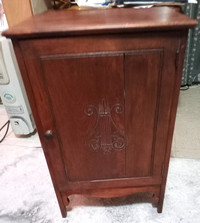 Cabinet, with door Music or End, or Night Table, Vintage, Wood