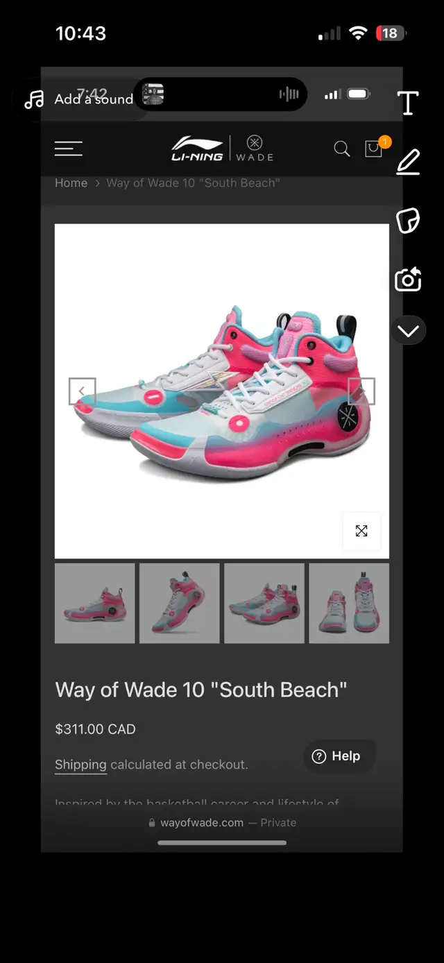 Basketball shoes SIZE 9.5 in Men's Shoes in Ottawa - Image 6