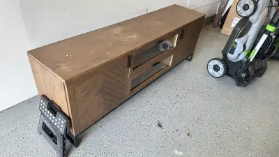 Wood TV console cabinet, View more
