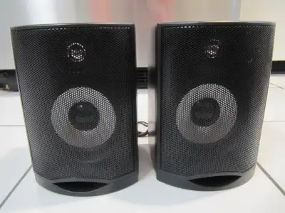 Sylvania 4inch 8ohm Book Shelf Speakers With Mini Jack Inputs, View more