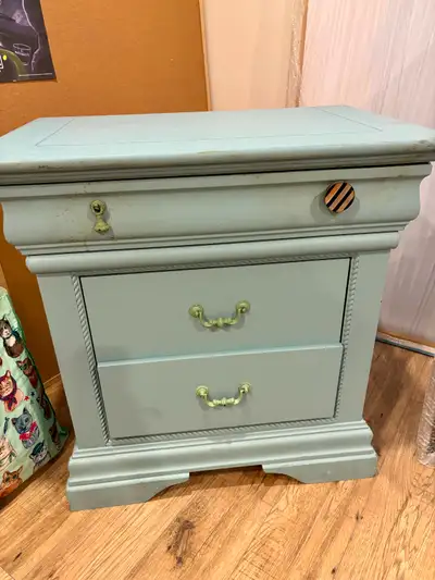 Retro vintage nightstand side table shabby chic $40 OBO, View more