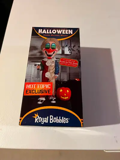 Halloween Young Michael Myers royal bobble bobblehead . Hot Topic exclusive. Brand new in box .