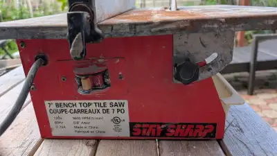 Stay Sharp 7" Bench Top wet/dry Tile Saw, View more