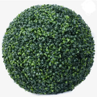 2 Green Topiary Balls Artificial