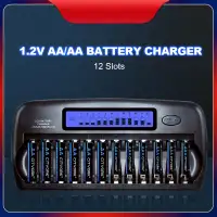 Charger LCD Display Speedy Smart Charger 12 Battery Slots
