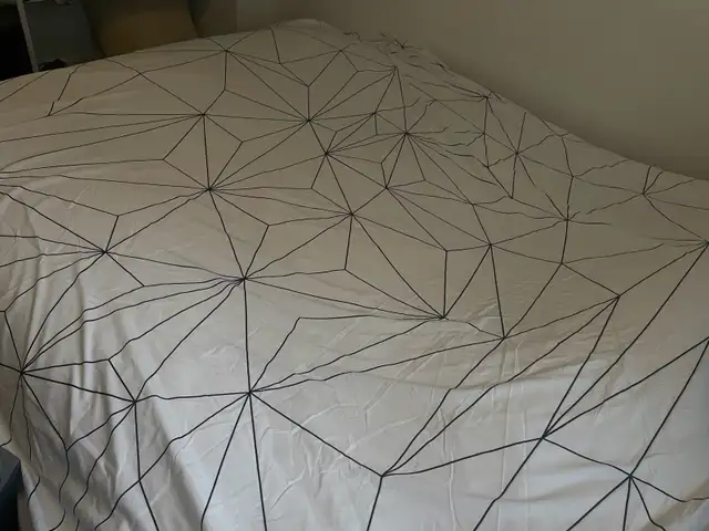 Queen Duvet Cover with Geometric Pattern in Bedding in City of Toronto - Image 3