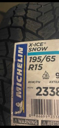 New 195/65R15 Michelin X-Ice Snow