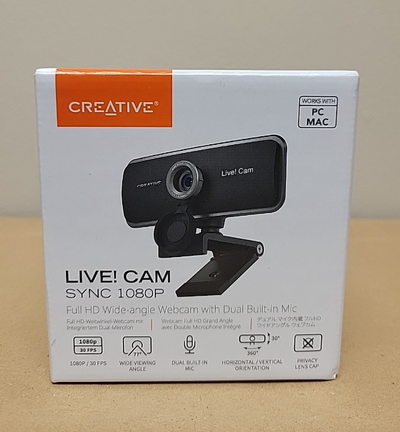 Creative Live! Cam Sync 1080p Webcam - 30 fps - BRAND NEW SEALED, View more