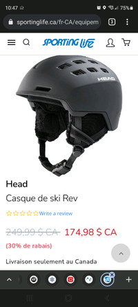 Head Rev Ski/Snow Helmet. Size M/L