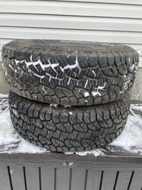 Two Hankook Dynapro AT Winter Truck Tires_95% Tread