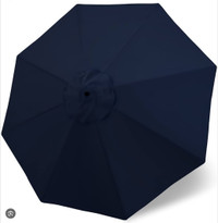 NEW 7.5ft Patio Umbrella Replacement Canopy 8 rib Navy Blue