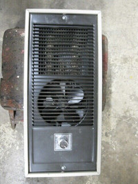 Electric wall heather 1250 watts 220 volts with fan.