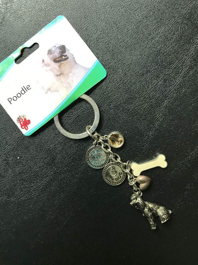 New. “Poodle” 3 D Metal Dog Keychain in Arts & Collectibles in Bedford - Image 2