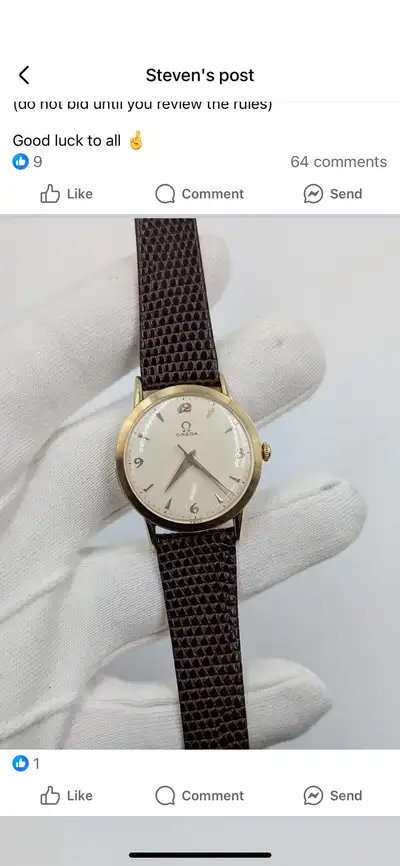 Montre Omega Vintage Or 14k, View more