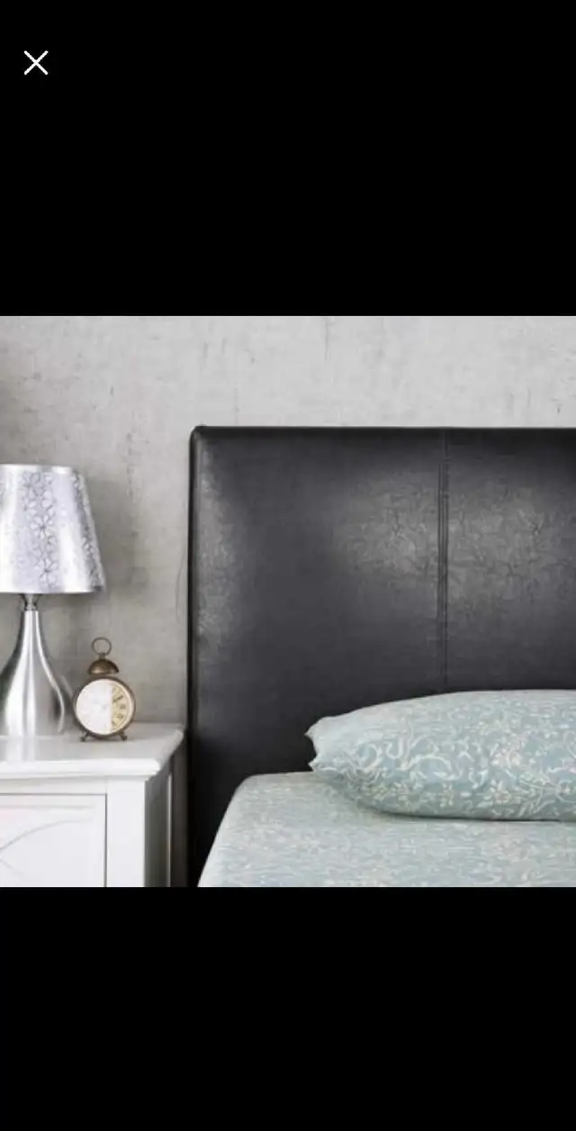 Zinus Faux Leather Classic Platform Bed Frame with Steel in Beds & Mattresses in Mississauga / Peel Region - Image 4
