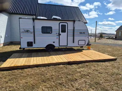 8x10 pressure treated platforms decks for RV or composite shed or other use. Built with 2x4's every...
