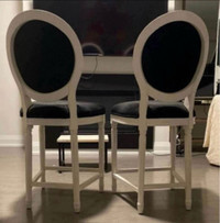 2 brand New Restoration Harfware counter chairs Black 