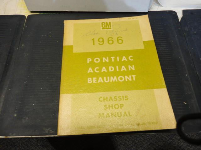 1966 Beaumont/Acadian Chassis Manual & GM  1937 - 1951 manual in Other Parts & Accessories in Muskoka