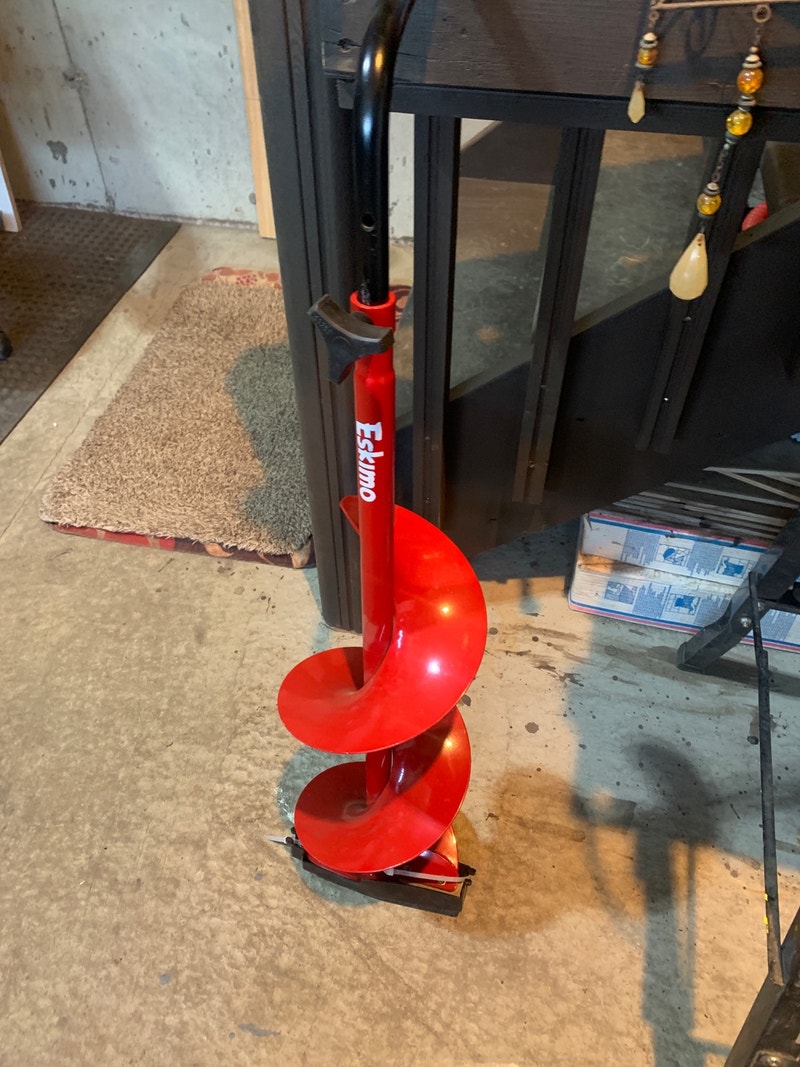Ice fishing auger Fishing, Camping & Outdoors Edmonton Kijiji