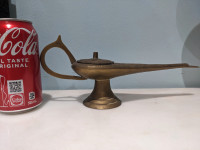 Solid Brass Genie Lamp Incense Burner, Removable Lid
