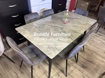 modern stone dining table set on sale , View more